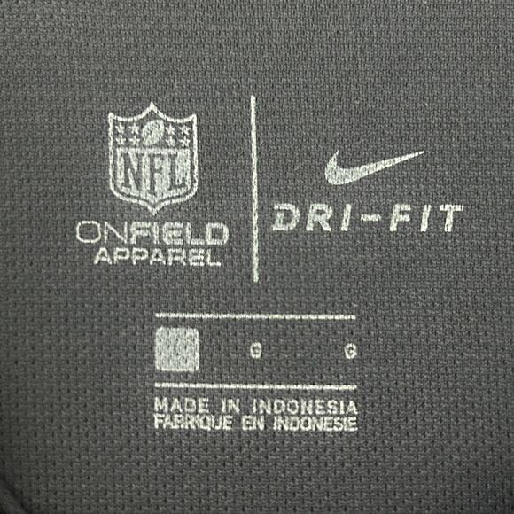 Nike NFL Houston Texans Stripe Dri-Fit Polo Shirt in Navy Blue - Picture 8 of 10